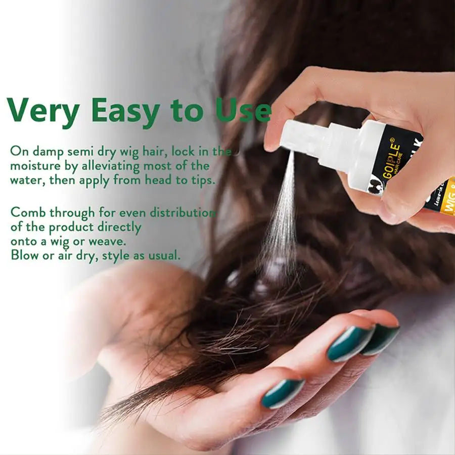 100m Wig Milk Spray for Wigs Smooth and Shiny Wig Leave-in Conditioner Women Synthetic Hair Anti Frizz Moisturizing Care Product