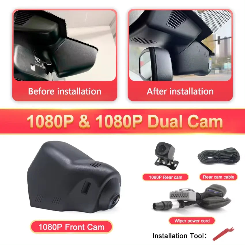 New! 4K Plug and play Car DVR Camera Dash Cam For Land Rover Discovery Sport Range Rover Evoque Jaguar E F PACE XE XF XJ XJL XEL