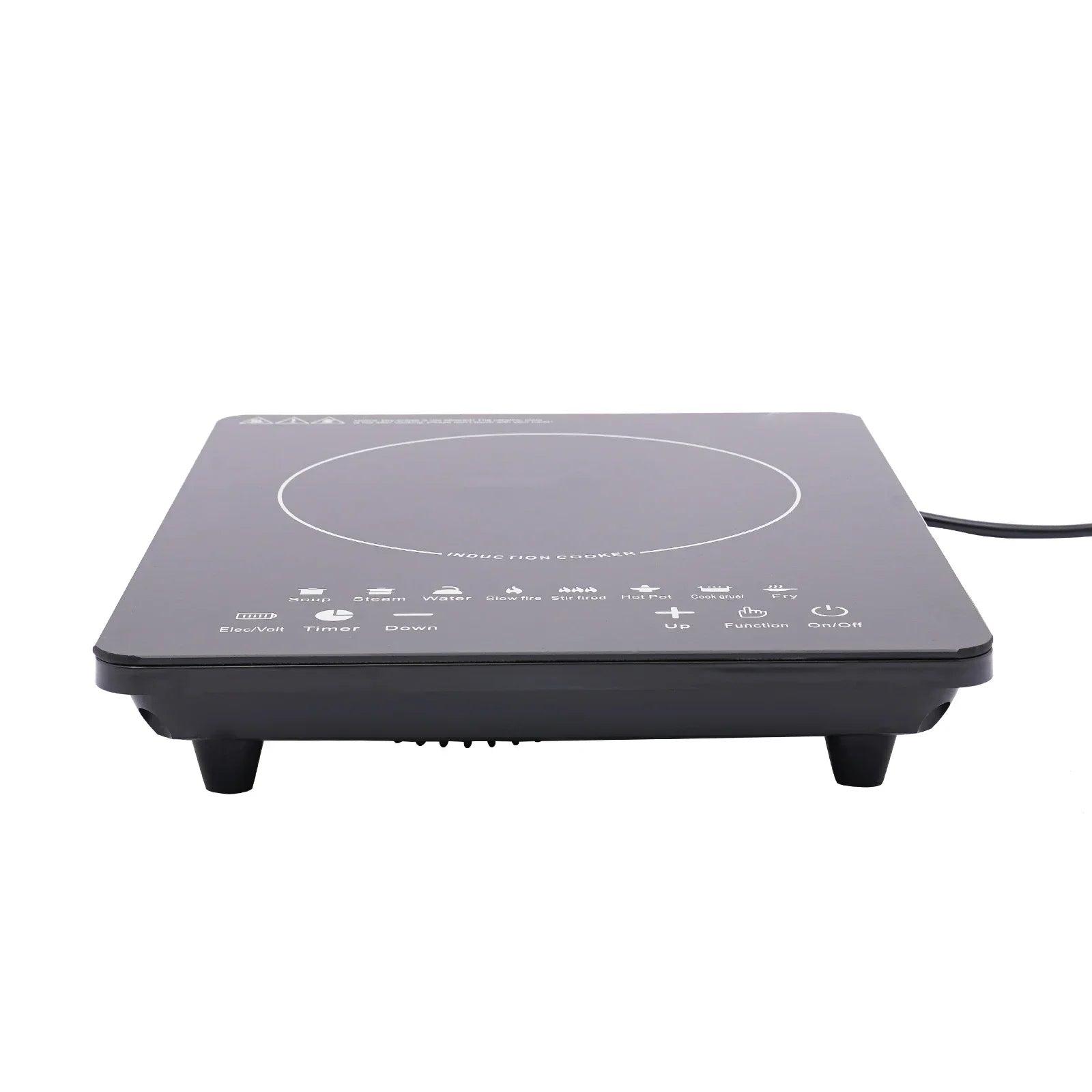 Electric Induction Cooktop, 8 Gears Power Levels Hot Plate, Induction Cooker With Timer, Warm-Keeping, Pre-Setting 750W Portable Electric Stove for Home Kitchens and RVs