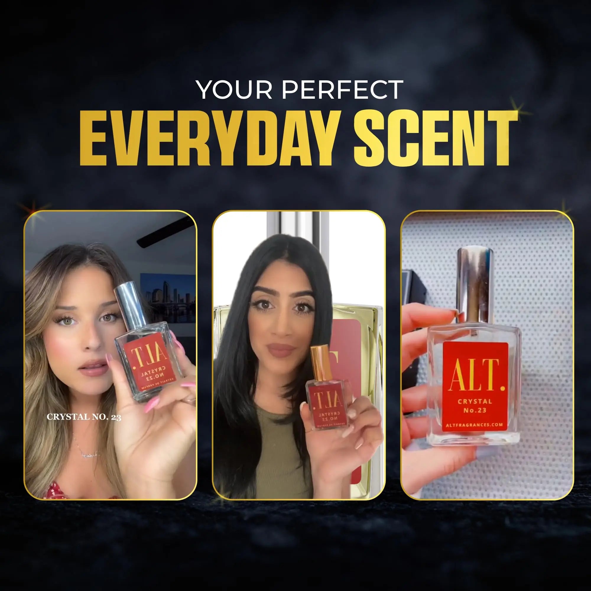 ALT. FRAGRANCES Crystal No. 23 Extrait De Parfum Unisex Perfume Inspired By Baccarat Rouge 540 Perfume 60ml Long-lasting