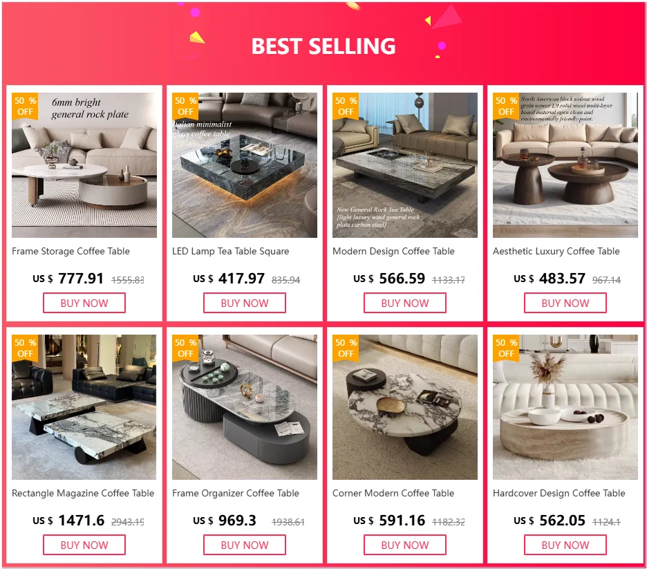 Round Luxury Coffee Table Corner Designer Cool Minimalist Tables Books Premium Mesas De Centro Para Sala Home Furniture