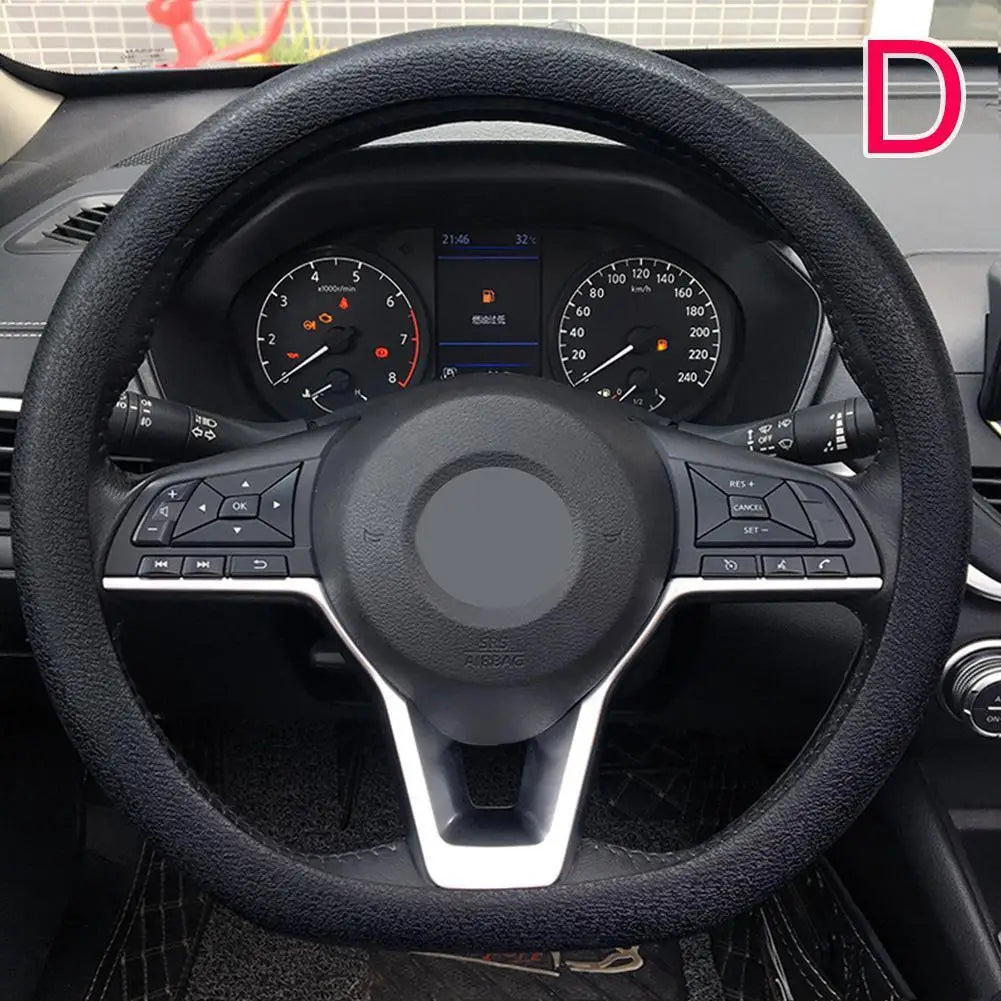 19 Color Car Silicone Steering Wheel Cover For Summer Fashion Sweat Absorbent Non-slip Handle Cover General DIY Parts