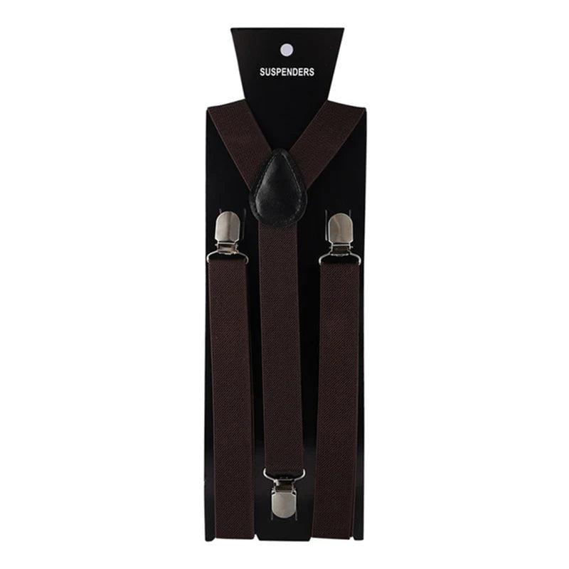 Suspenders For Men Pants Apparel Adult Suspender Man Shirt Dress Women Wedding Party Solid Colors Suit Skirt With Braces Straps