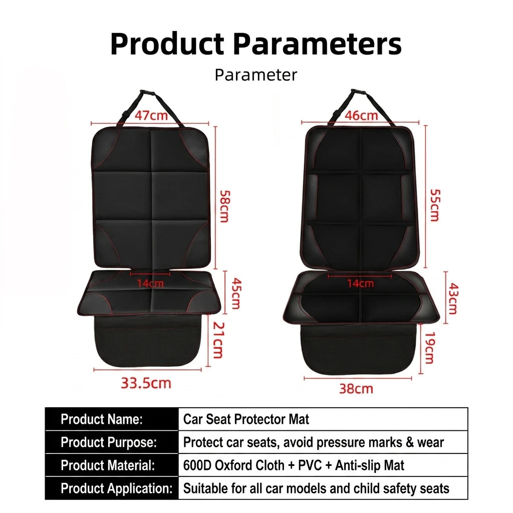 Car seat protection pad portable anti slip and wear-resistant seat cushion Oxford cloth car protection seat cushion