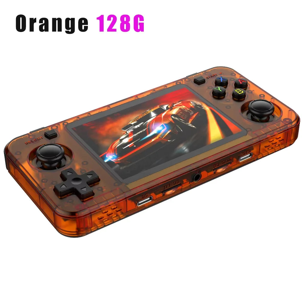 R36H ARKOS Retro Handheld Game Console Portable 64G 128G Pocket Video Player 3.5 Inch IPS Screen R36S landscape Kid Gift
