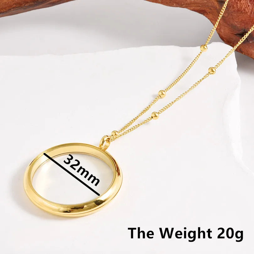1Pc Inner Size 10-40mm Round Glass Memory Coin Holder Locket Pendant Necklaces Floating Living Relicario Collares Jewelry Bulk