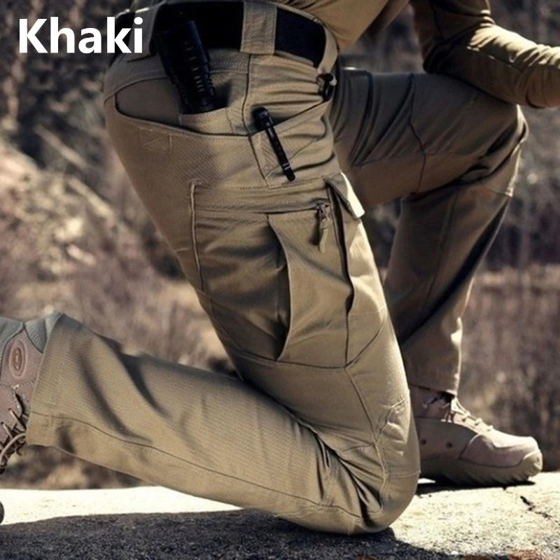 Men's Tactical Cargo Pants 6XL Plus Size Outdoor Casual Sports Pant Hiking Fishing Waterproof Multi-pocket Men Trousers