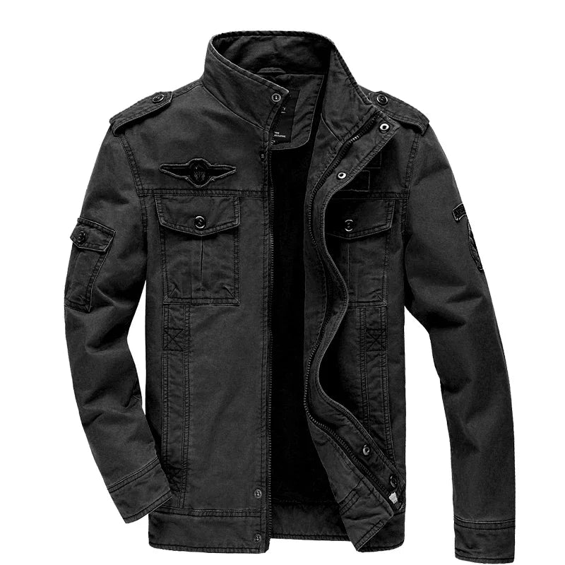 New 2025 Casual Army Military Jacket Men Plus Size M-6XL Jaqueta masculina  Spring & Autumn Cargo Mens Jackets Coat