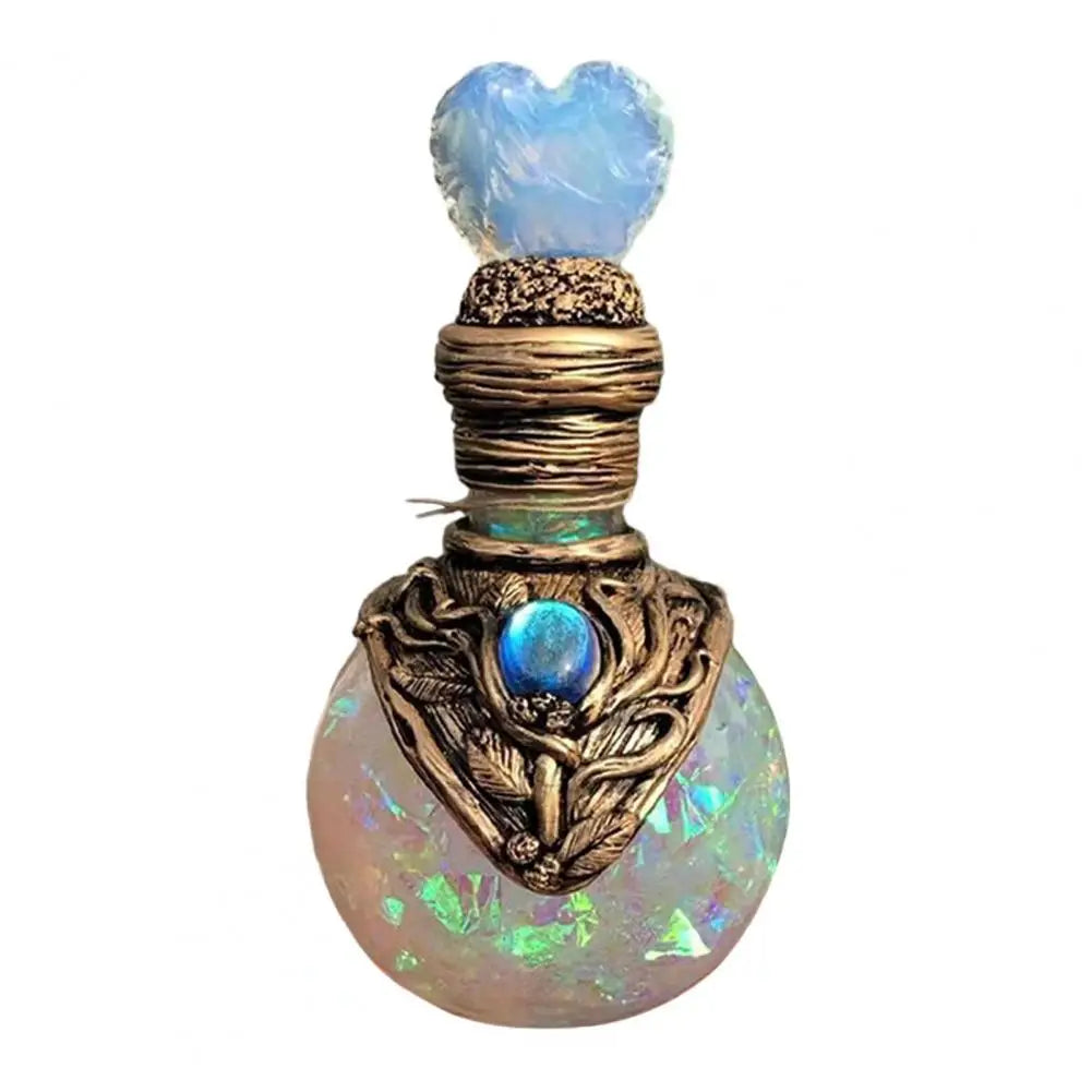 Magic Potion Bottle Mermaid Inspired Mermaid Perfume Bottle Vintage Resin Quartz Wishing Bottle Handmade Gift for Her G