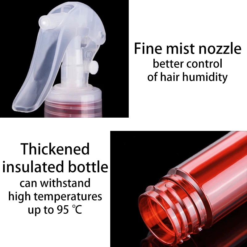 1/2Pcs Spray Bottle，Clear Refillable Spritzer for Hair Styling, Cleaning, Perfume, Skin Care Atomizer，Special for Real Hair Wigs