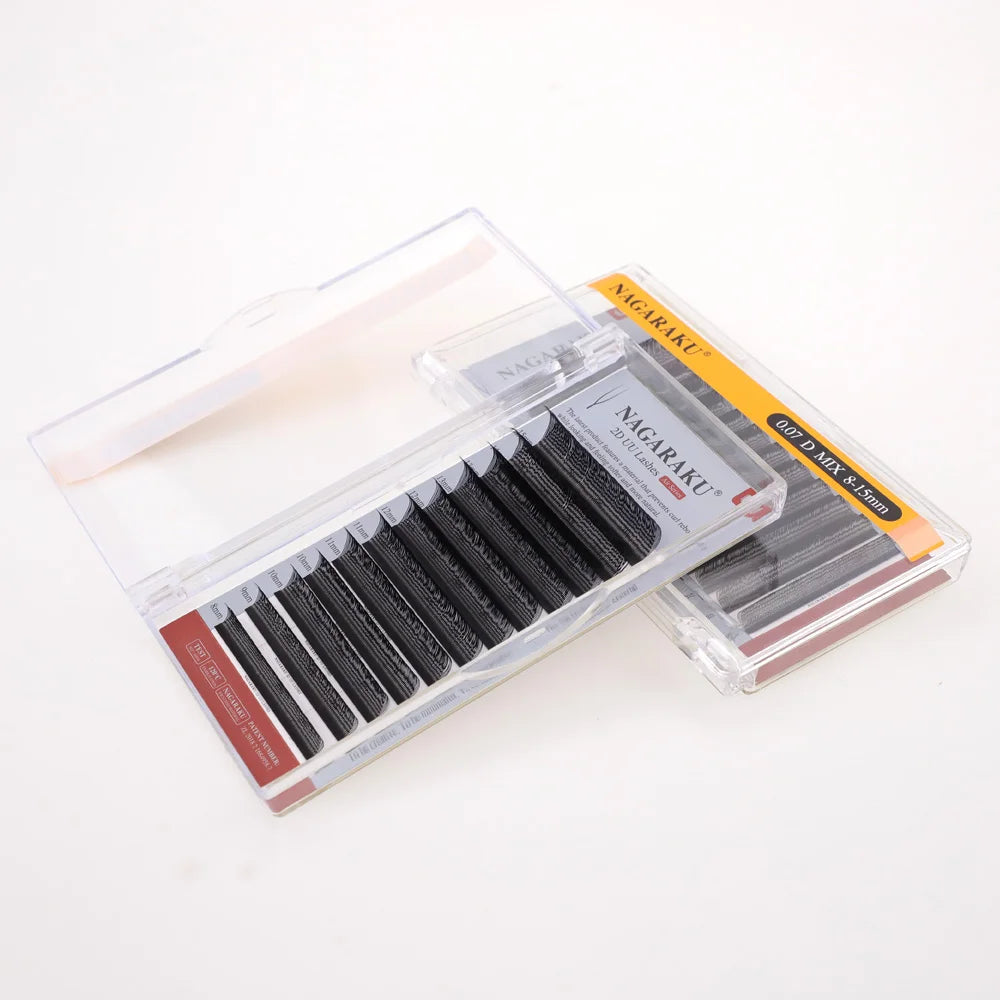 NAGARAKU U Shape YY 2D UU Soft Light Natural Eyelash Extensions Parallel Makeup Supplies
