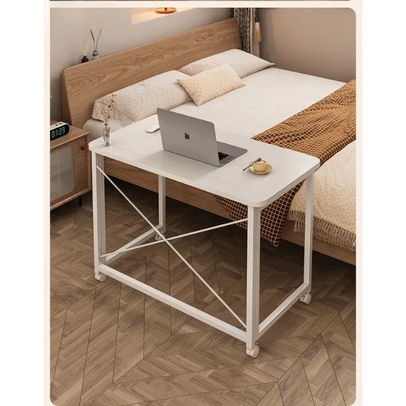 Folding computer desk desk removable table home student study table bedroom bedside table writing table desk