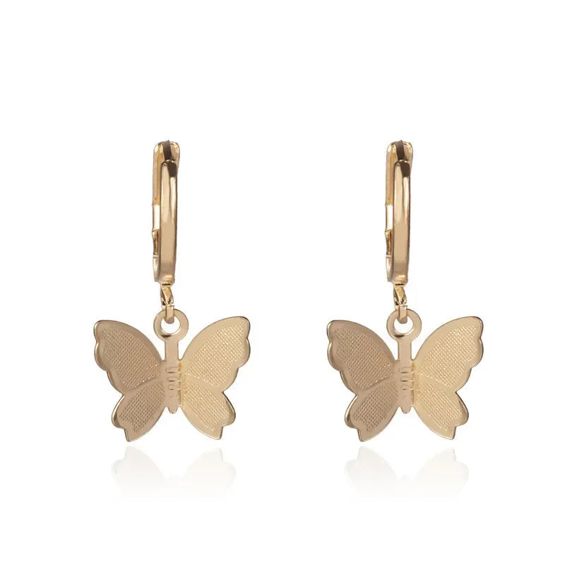 A Pair Vintage Couples Creative Angel Wings Stud Earrings Women Punk Studs Birthday Jewelry Gift