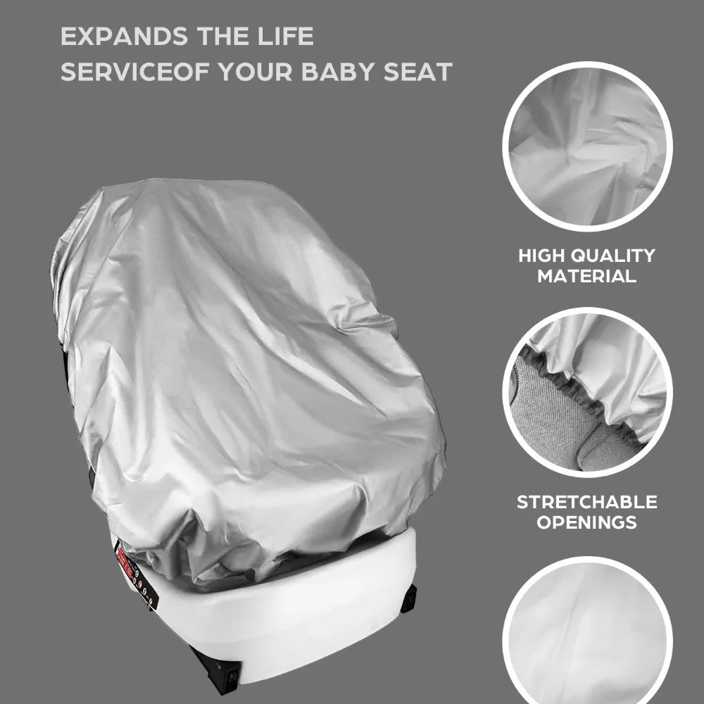1PC Baby Car Seat Sun Shade Cover Blocks Out Heat & Sun UV Covers Universal Baby Travel Accessories
