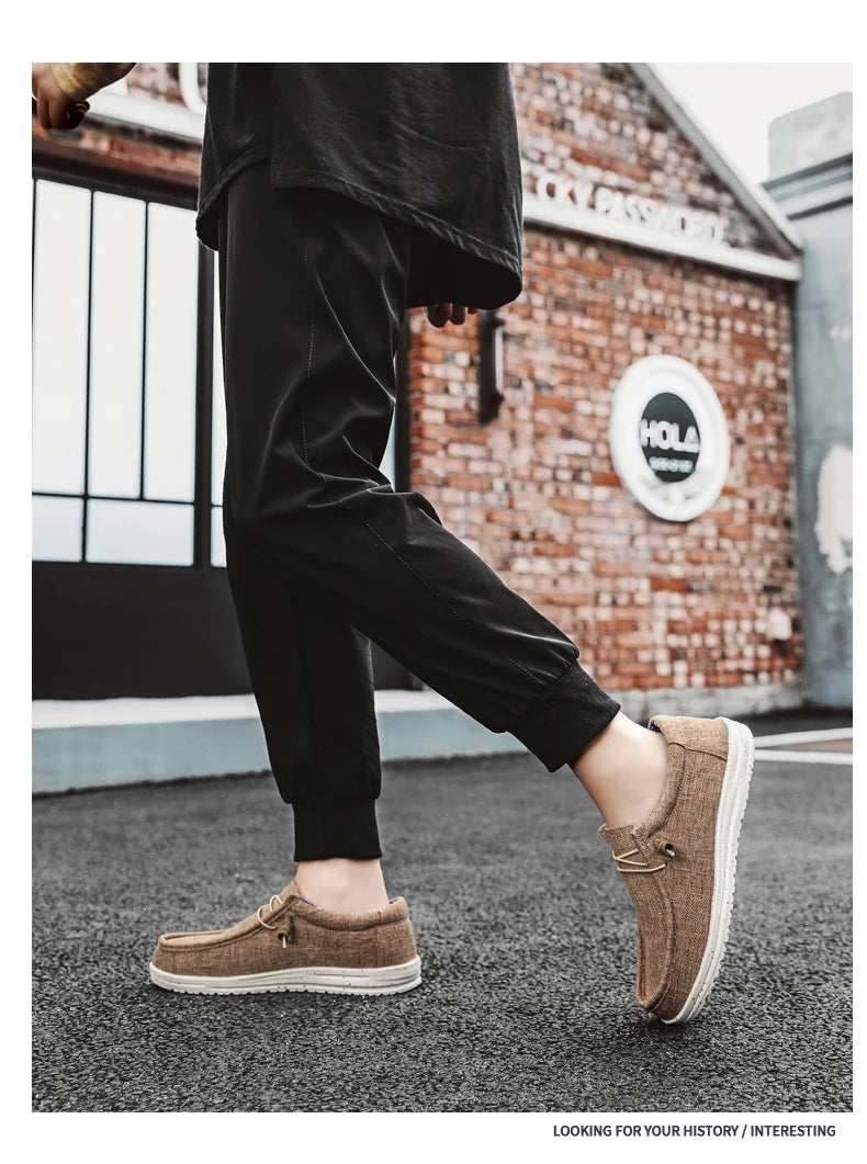 Men's Mesh Loafers Autumn Mens Vulcanized Shoes Breathable Lightweight HikingOutdoor Sports Shoes Zapato Abierto Scarpa Aperta
