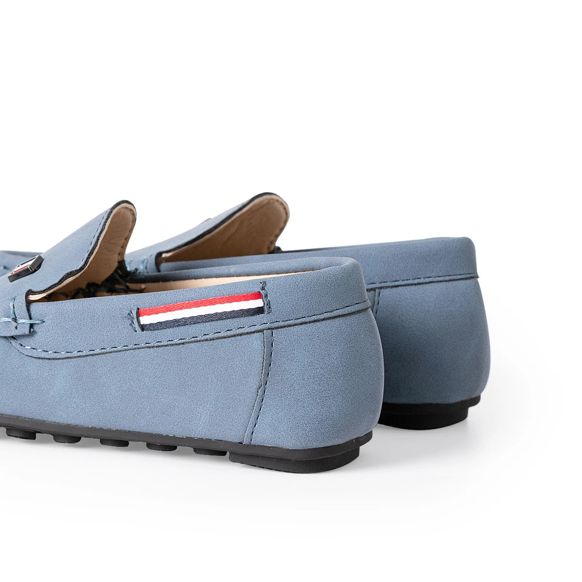 Boys Slip-On Suede Loafers Toddler Little Kid Stitch Detail Casual Dress Shoes
