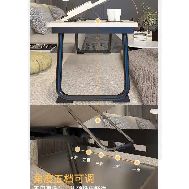 Bed foldable lifting computer desk small table notebook student dormitory lazy study table writing table desk