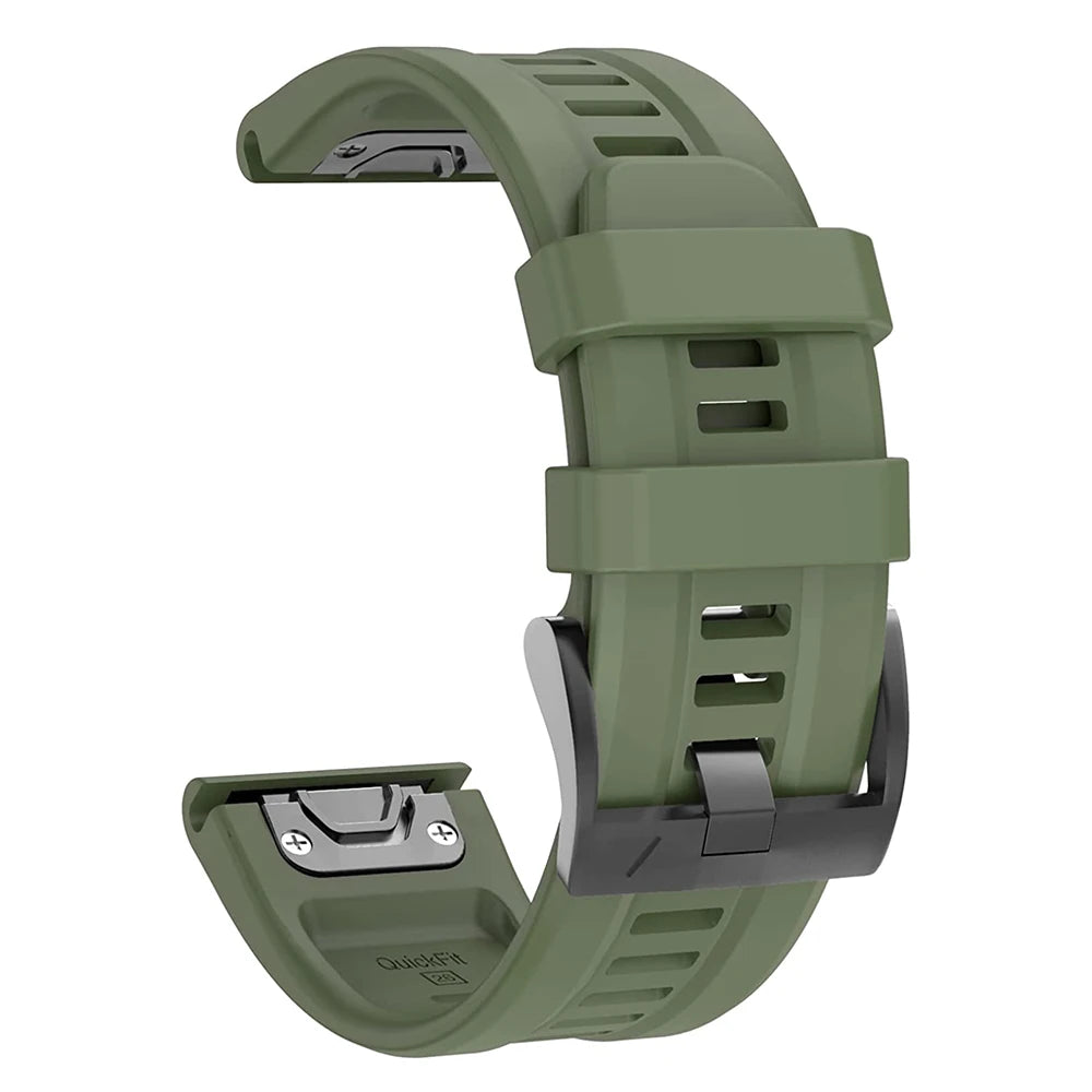QuickFit 22mm 26mm Strap for Garmin Epix Gen 2 Silicone Band for Garmin Fenix 7 7X 5Plus 6XPro Enduro 2 Bracelet Watchband
