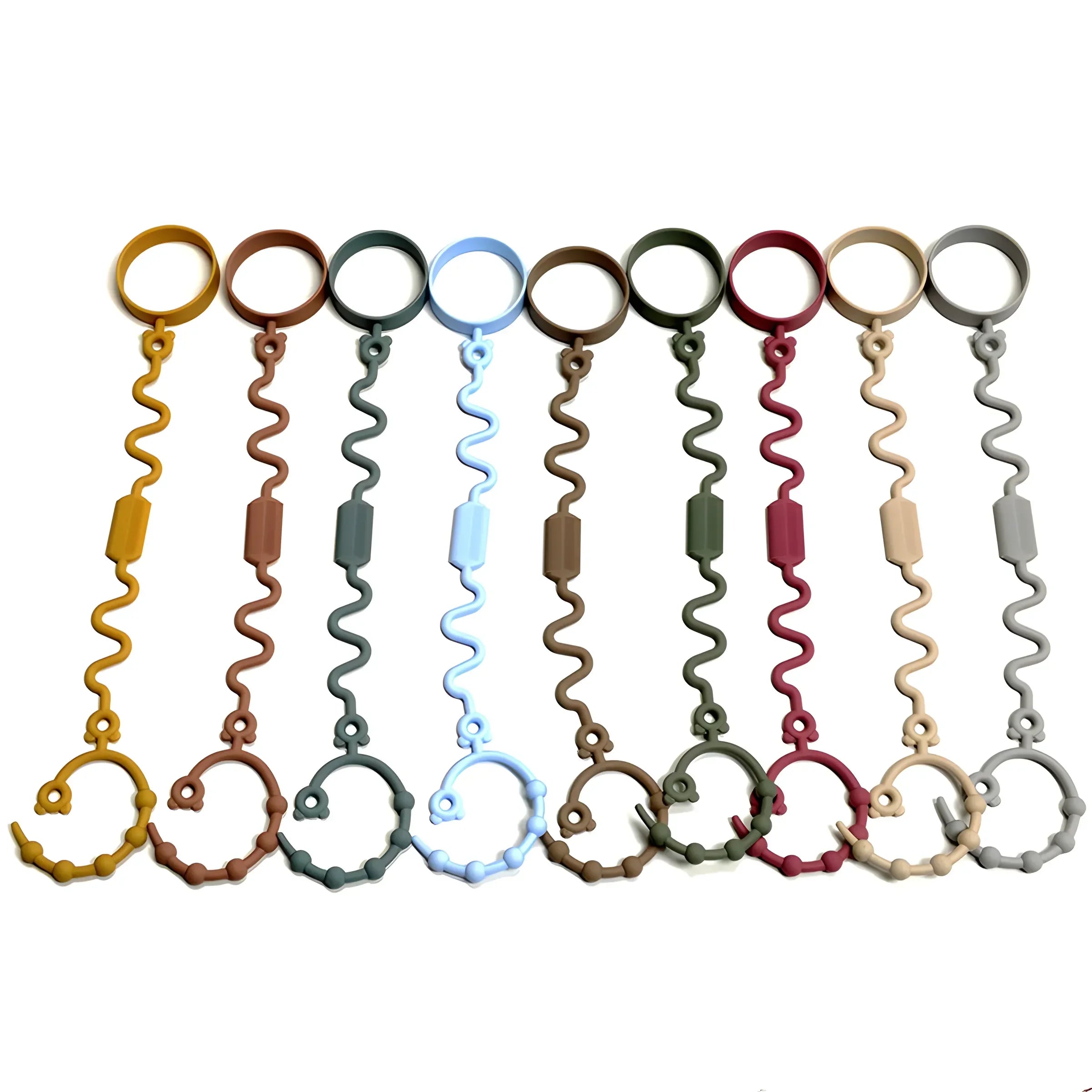 Baby special anti-loss chain food-grade children pacifier anti-drop chain teether toys water cup strap anti-loss rope
