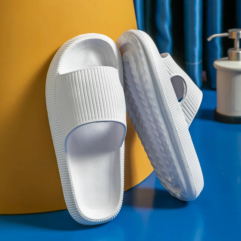 Slippers EVA Sandals Slippers Simple Men Women Wear Thick-Soled Non-Slip Summer Quarters Bathroom Shower  Indoor Home Casual