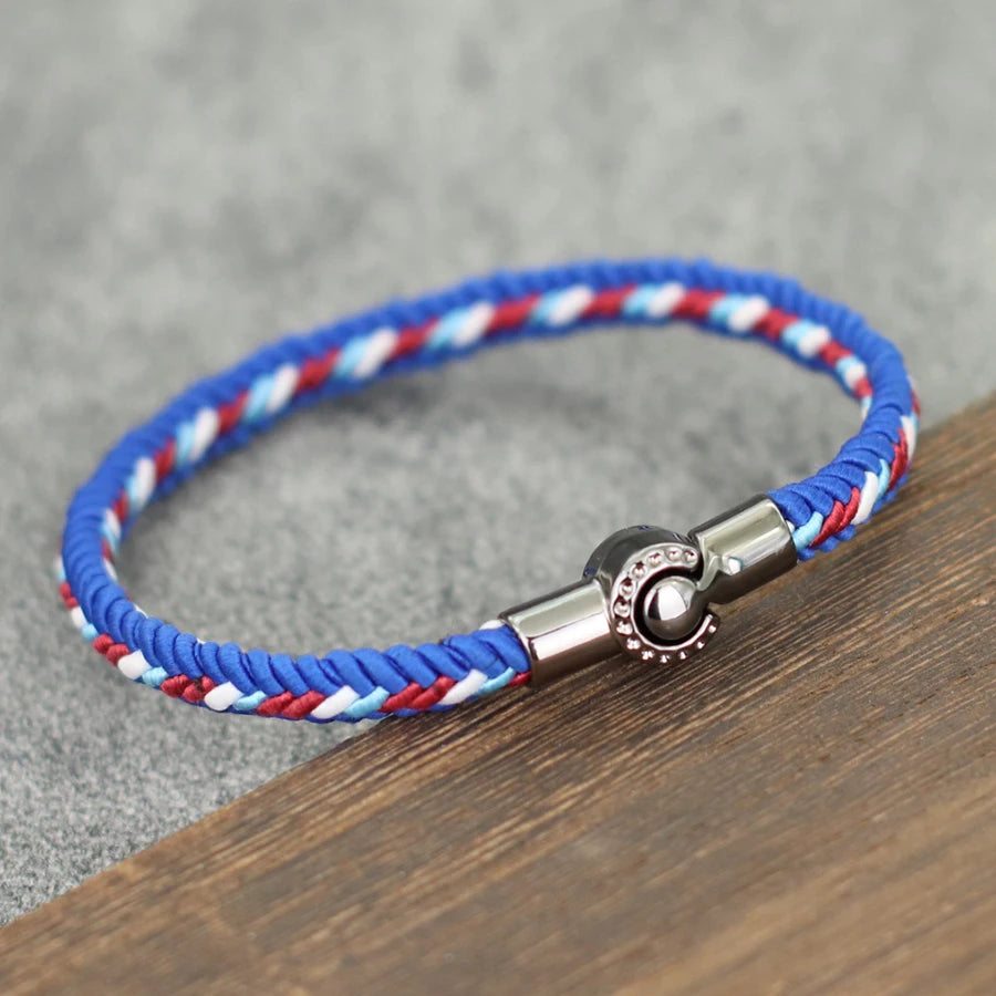 Unique Ethnic String Bracelet Unisex Handmade Braided Lucky Thread Distance Attract Couple Bangle Leisure Accessories Pulseria
