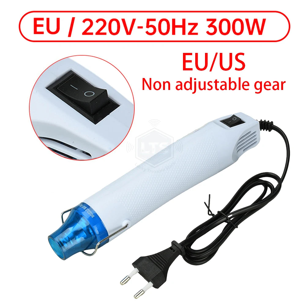 EU/US Hot Air Gun Soldering Temperature Blower Gun DIY Crafts Electric Power Hot Dryer Mini Heat Gun For Shrink Tubing Car Wrap