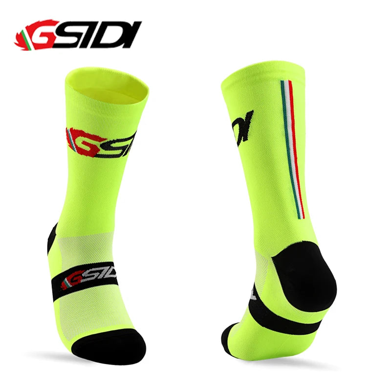 GSTDI New Cycling Socks High Quality Compression Men  Bike Outdoor Women Running Professional Sports Running