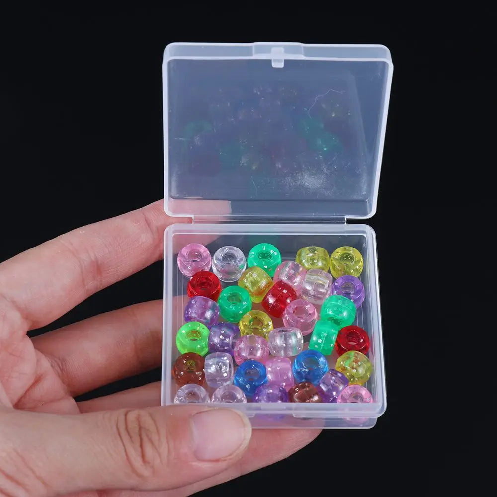 1Pcs Plastic Transparent Storage Box Small Items Sundries Jewelry Organizer Case Beads Container Pill Chip Box Tools Accessories