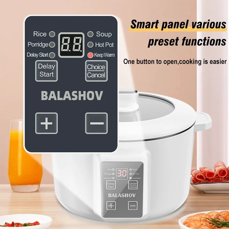 220V Electric Cooker Non-stick Cooking 3.5L Hot Pot Multifunction Electric Cooker Smart Rice Pot For Home Electric Hot Pot