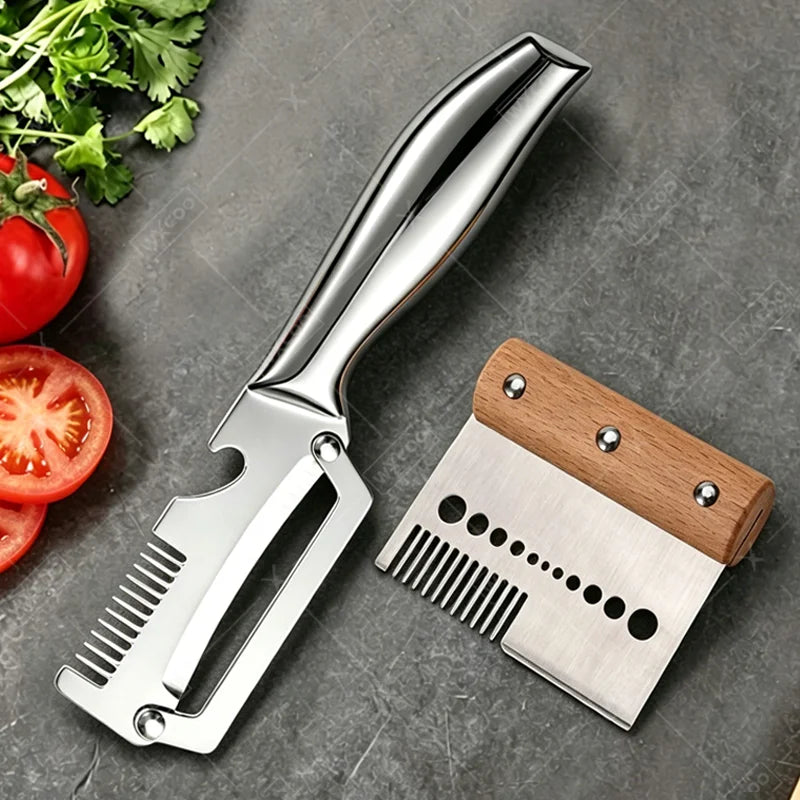 Multi-Function Kitchen Peeler Stainless Steel for Slicing Fruit and Vegetables Kitchen-Specific Peeler Kitchen Accessories Tools