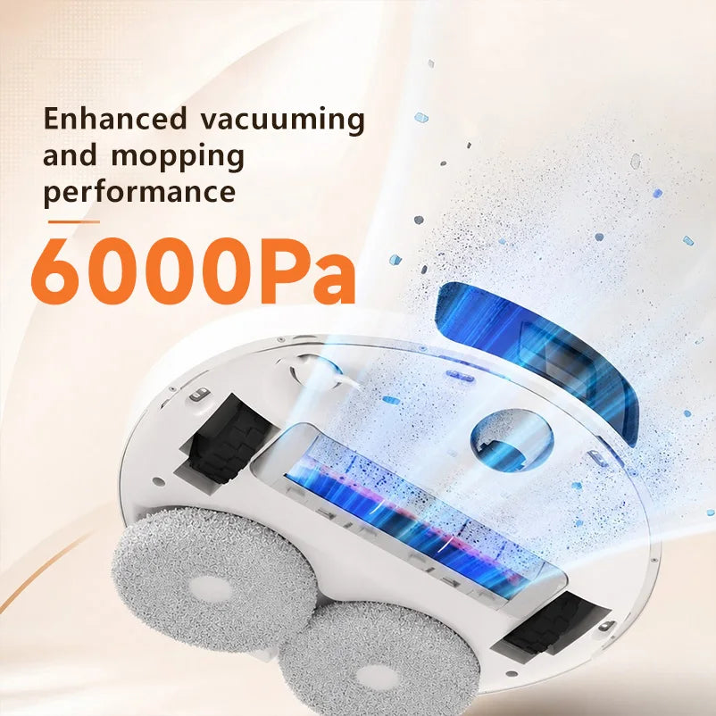 Xiaomi Robot Vacuum OMNI 2（X20+）,6000Pa Suction Auto Dust Collection Smart ,for Pet Hair Hard Floor,Alexa/Google Assistant