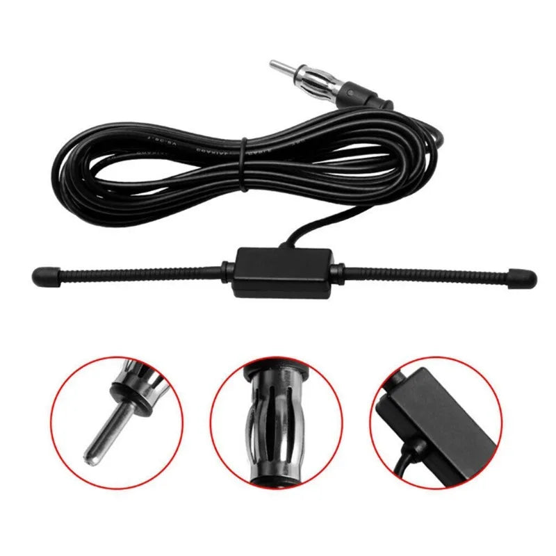 Car FM Antenna Car Dipole Antenna Boat Stereo AM FM Glass Antenna Radio Antenna Car Stereo Antenna Aerial Splitter Cable Adapter