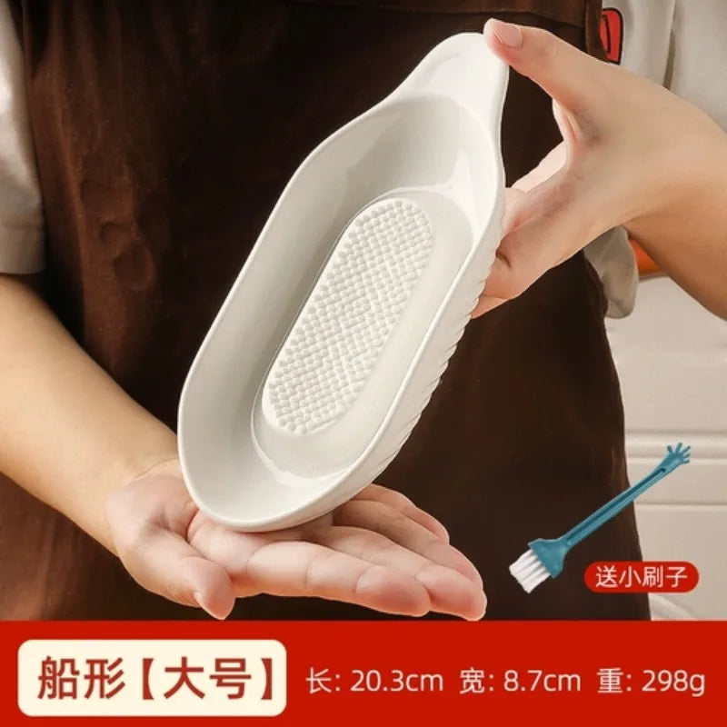 European Ceramic Garlic Grinder Kitchen Vegetable Cooking Food Grinder Manual Ginger Grinder Kitchen Tools Kitchen Accessories