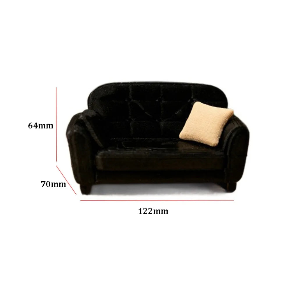 New 1:12 Dollhouse Simulation Sofa Mini Multistyles Living Room Furniture Pretend Play