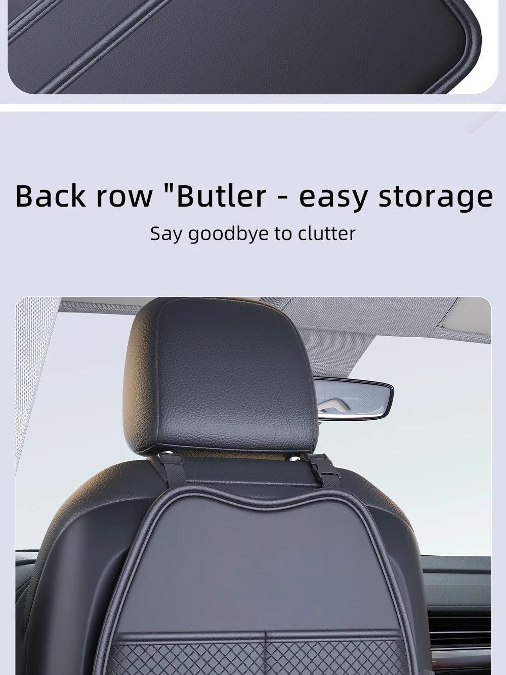PU Leather Car Seat Kick Proof Pad with Pockets Multi-functional Tablet Holder Auto Seat Back Protection Cover for Kids