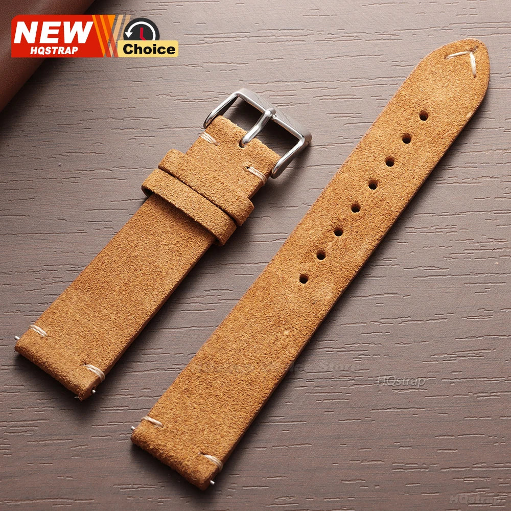 New 14/16/18/19mm 21mm 22mm 20mm Soft Suede Watch Strap for Seiko for Omega Universal Quick Release Bracelet Men Women Wristband