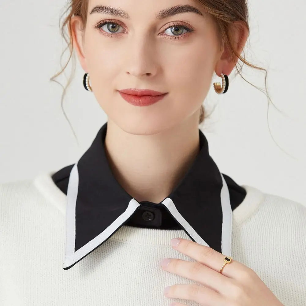 New Lapel Fake Collar Vintage Detachable Shirt False Collar for Women Blouse Sweater Lapel Top Neckwear Ties Clothes Accessories