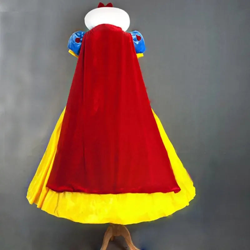 Cartoon Princess Snow White Halloween Party Costume Adult Cosplay Plus Size Dress Princess Dress Women Adult Clothing