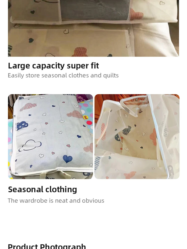 Quilt Storage Bag Multi-functional Dustproof Moistureproof Large-capacity Clothes Storage Bag Home Moving Organising Bag