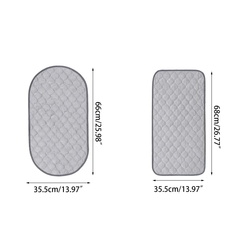 Baby Diaper Mat Waterproof Reusable Bamboo Liner Changing Pat Mattress for Newborn Infant Girls Boys Newborn Portable