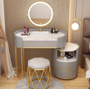 Bedroom Wooden Dressing Table Drawer Girls Led Light Standing Dressing Table Mirror Makeup Mesa De Maquillaje Rome Furniture