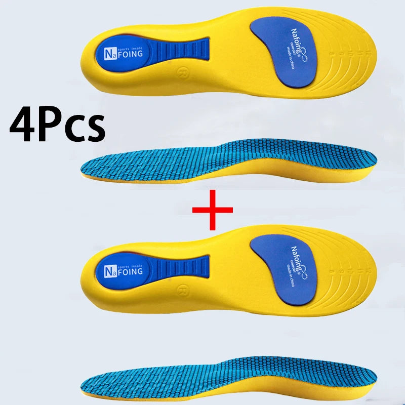 Arch Support sports Insole Men Women Orthopedic Insoles Foot Shock Absorption Anti-Slip Shoe Pads 2Pcs/4Pcs