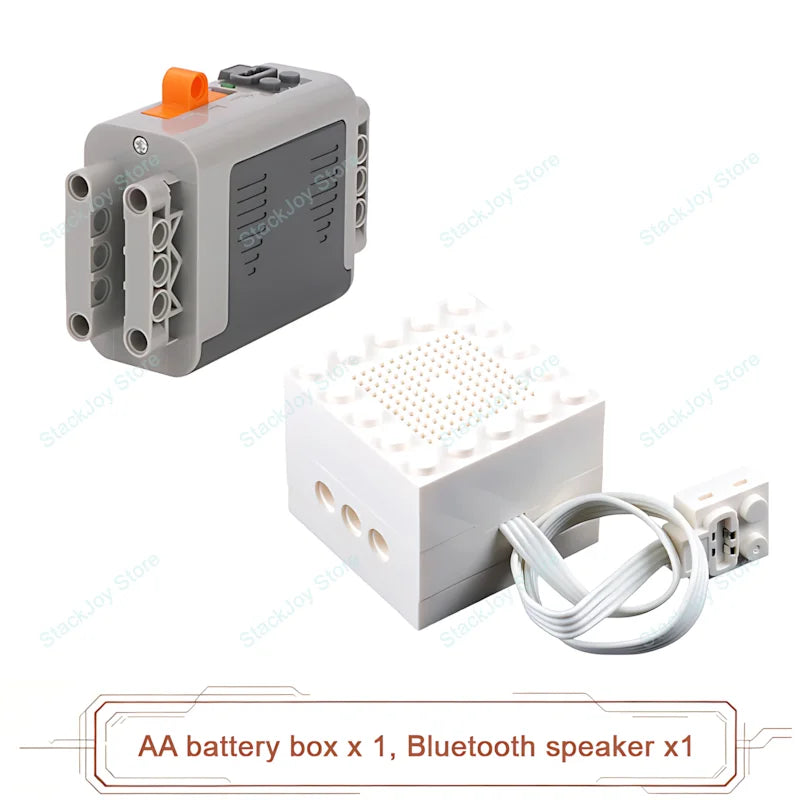 MOC Power Functions M/L/XL Motor Battery Box IR Remote Receiver for RC Car Robot Model Building Blocks Technical Modified Parts