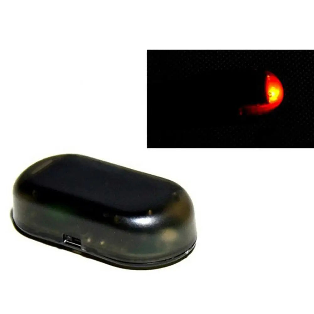 1Pcs Solar Powered Car Fake Security Light Simulated Dummy Alarm Wireless LED Flashing Lamp Anti Theft Warning Caution Light