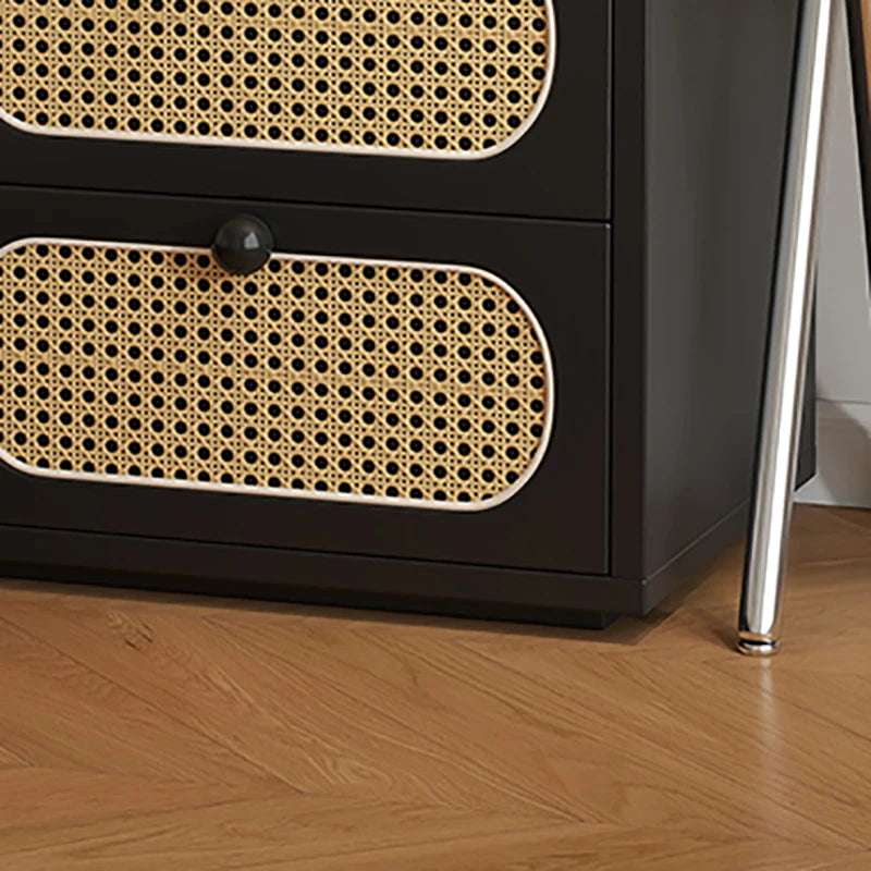 Bedroom Vintage Nightstands Rattan Wooden Design With Drawers Nightstands Minimalist Luxury Mesa De Cabeceira Unique Furniture
