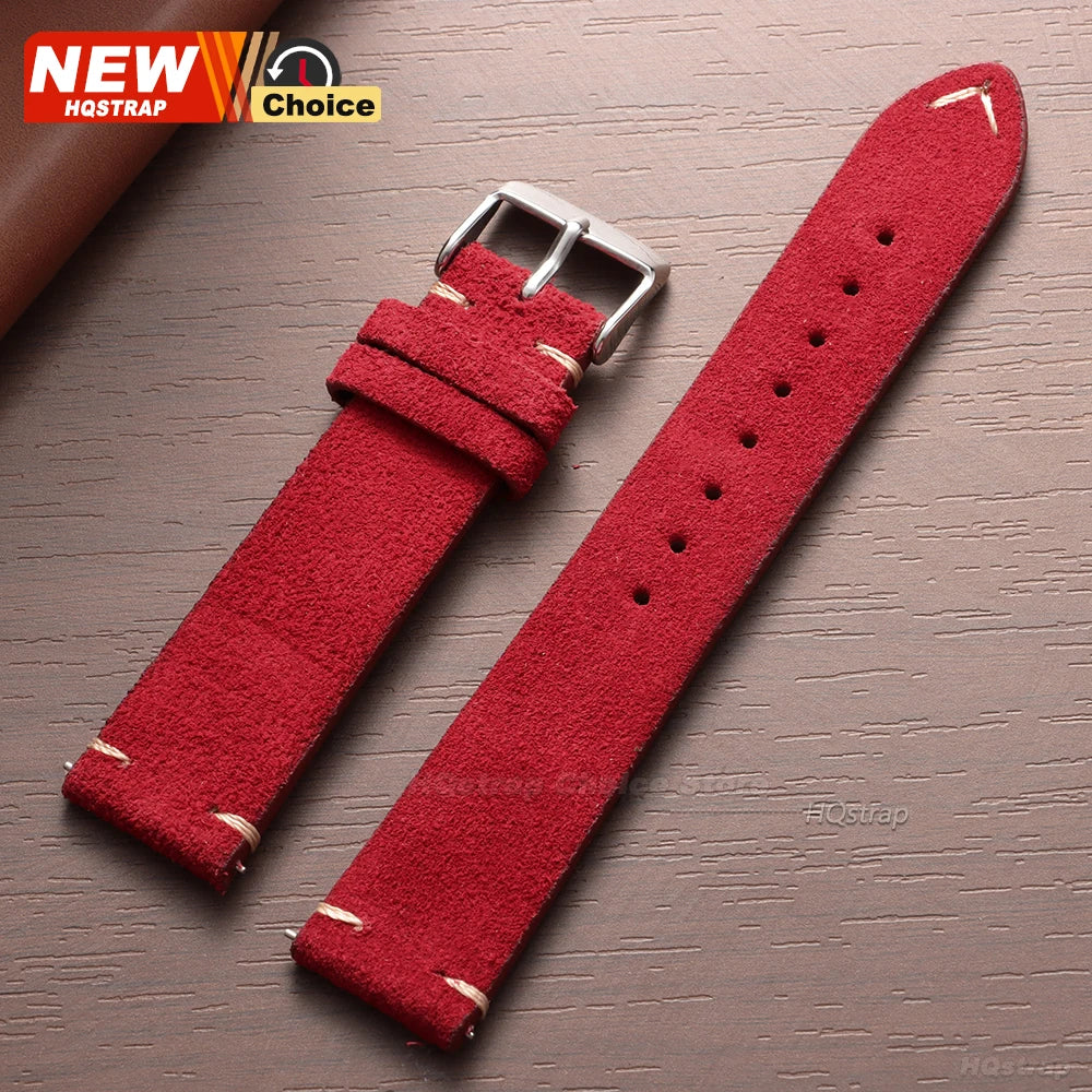 New 14/16/18/19mm 21mm 22mm 20mm Soft Suede Watch Strap for Seiko for Omega Universal Quick Release Bracelet Men Women Wristband