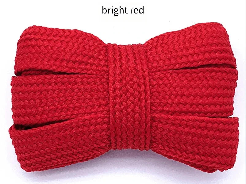 New 2cm wide fashion laces men and women sneakers flat shoes casual shoes lace length 100/120/140/160cm shoelace 18 color