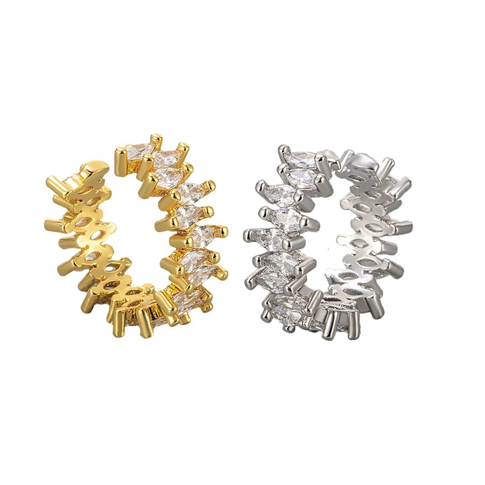 1Pc Hot Sale Horse Eye Zircon Earcuff Clips On Earring for Women Girls No Fake Piercing Cartilage Earrings Ear Ring Without Hole