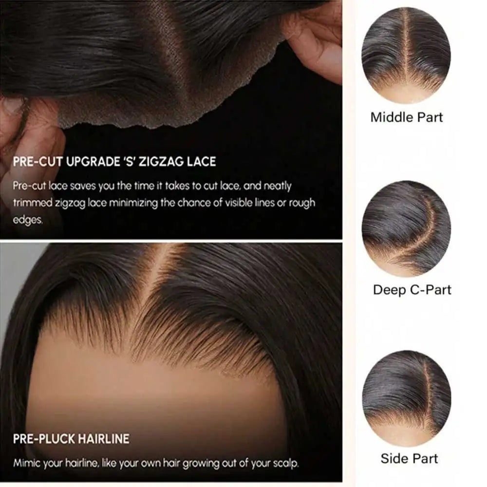 40 42 Inch Straight Human Hair Wigs 13x4 13x6 HD Lace Frontal Wigs For Women Glueless Bone Straight Lace Front Human Hair Wigs