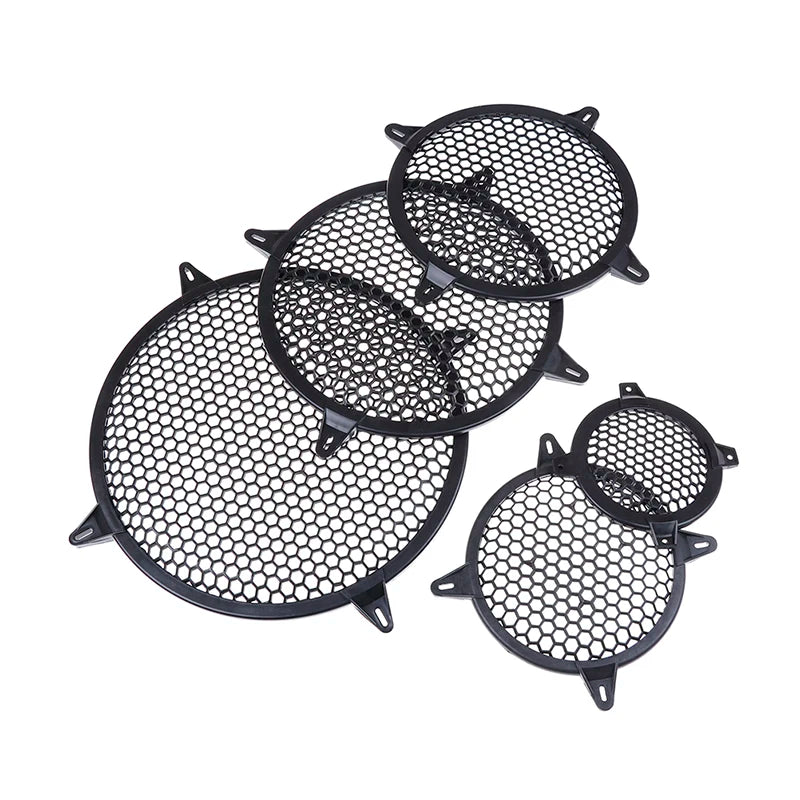 4''/6''/8''/10''/12'' Plastic Car Audio Speaker Sub Woofer Grille Guard Protector Cover Mesh Round Subwoofer